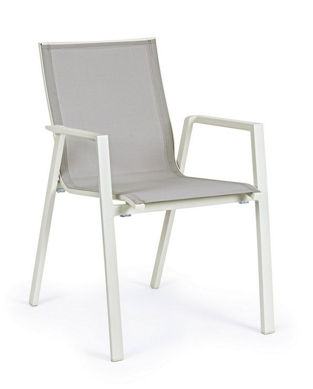 Sedia in alluminio impilabile lunar KRION - Bizzotto