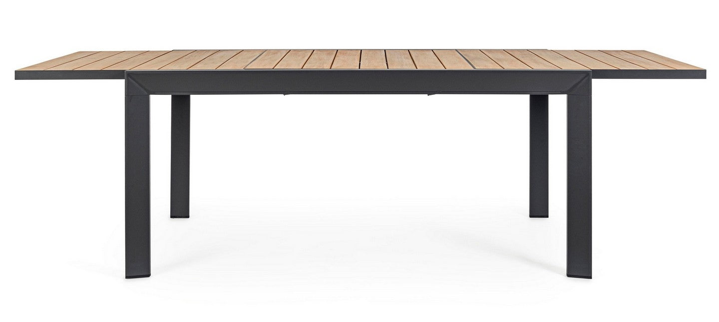 Tavolo in alluminio 160-240X100 antracite YK13 BELMAR - Bizzotto