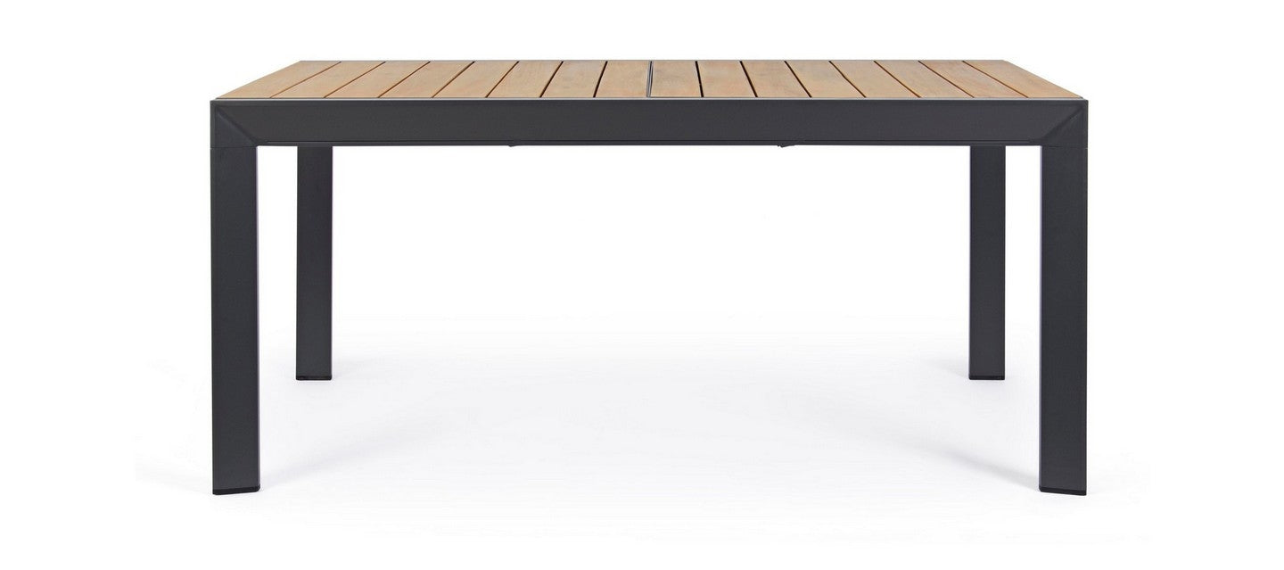 Tavolo in alluminio 160-240X100 antracite YK13 BELMAR - Bizzotto