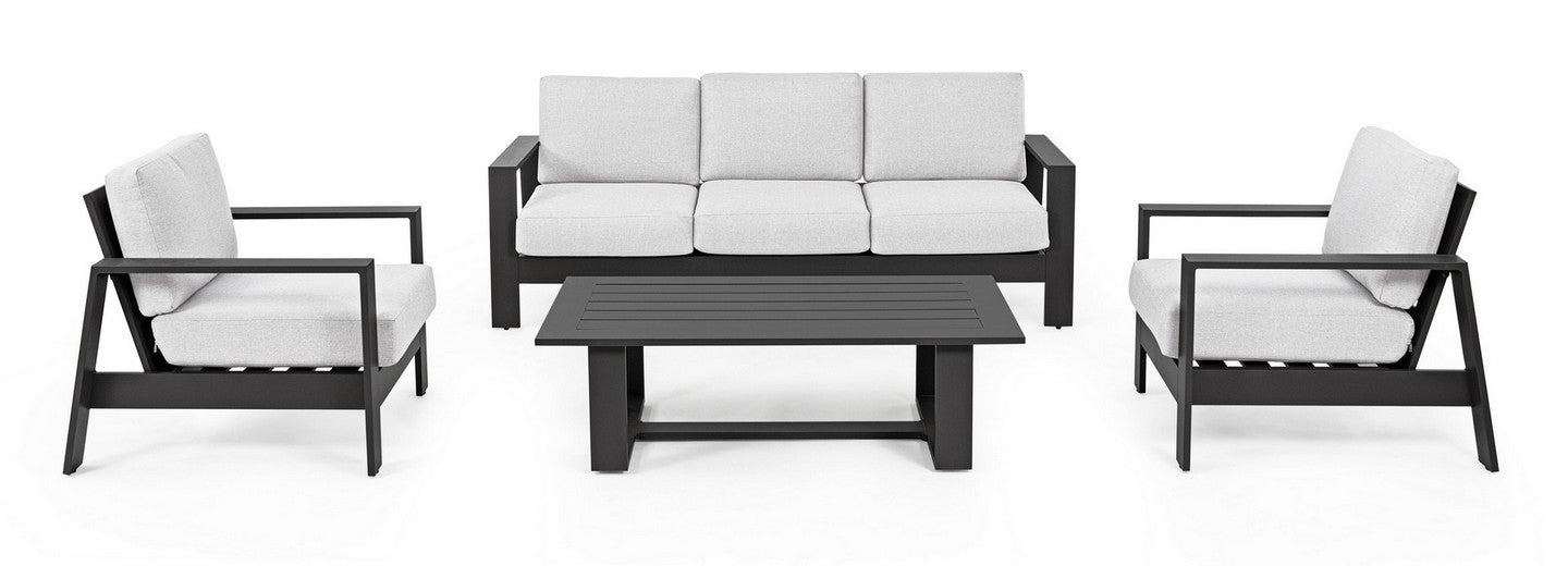 Salotto in alluminio antracite YK13 BALTIC - Bizzotto