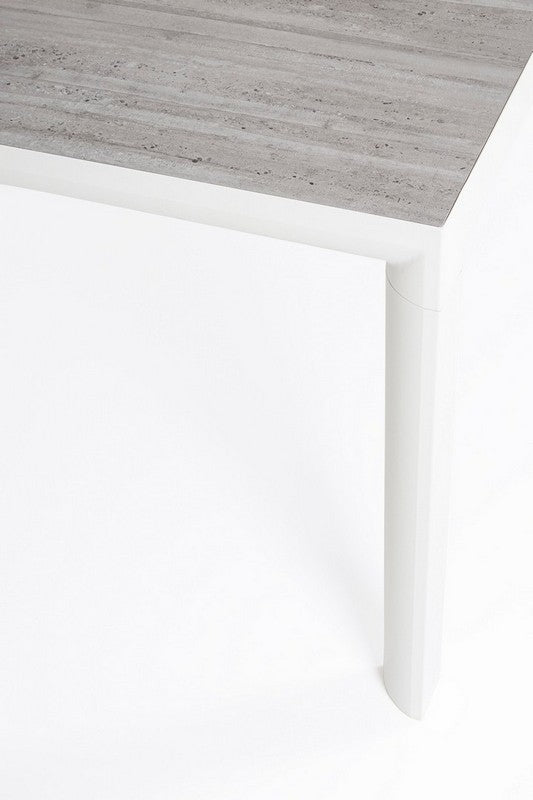 Tavolo in alluminio bianco JX11 MASON - Bizzotto