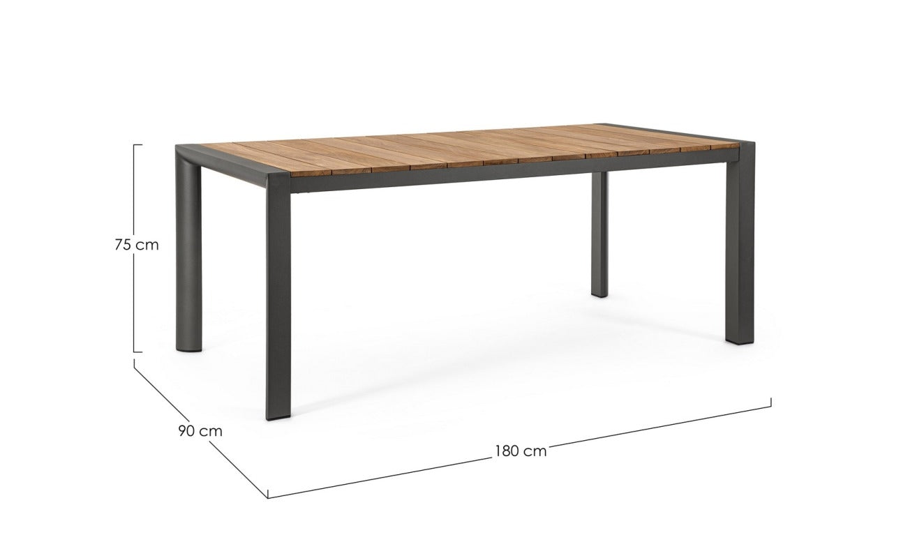 Tavolo in alluminio antracite GK52 CAMERON - Bizzotto