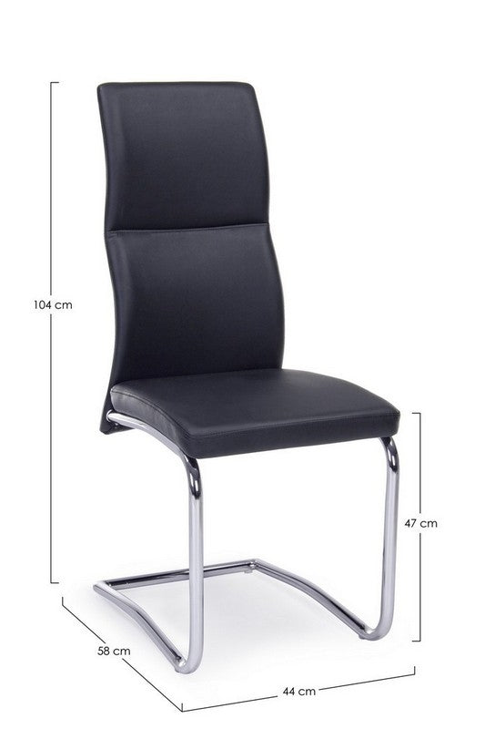 Sedia in ecopelle THELMA - Bizzotto