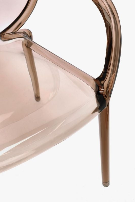 Sedia CAMILLA fumé/trasp/coffee/mint - Bizzotto