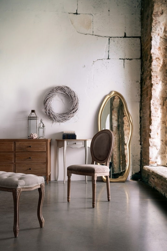 Sedia effetto velluto MATHILDE woodrose/tortora/deep - Bizzotto