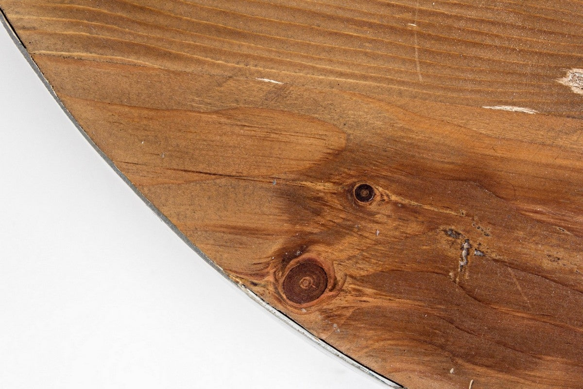 Tavolino in legno riciclato LANCASTER D70-D90 Bianco - Bizzotto
