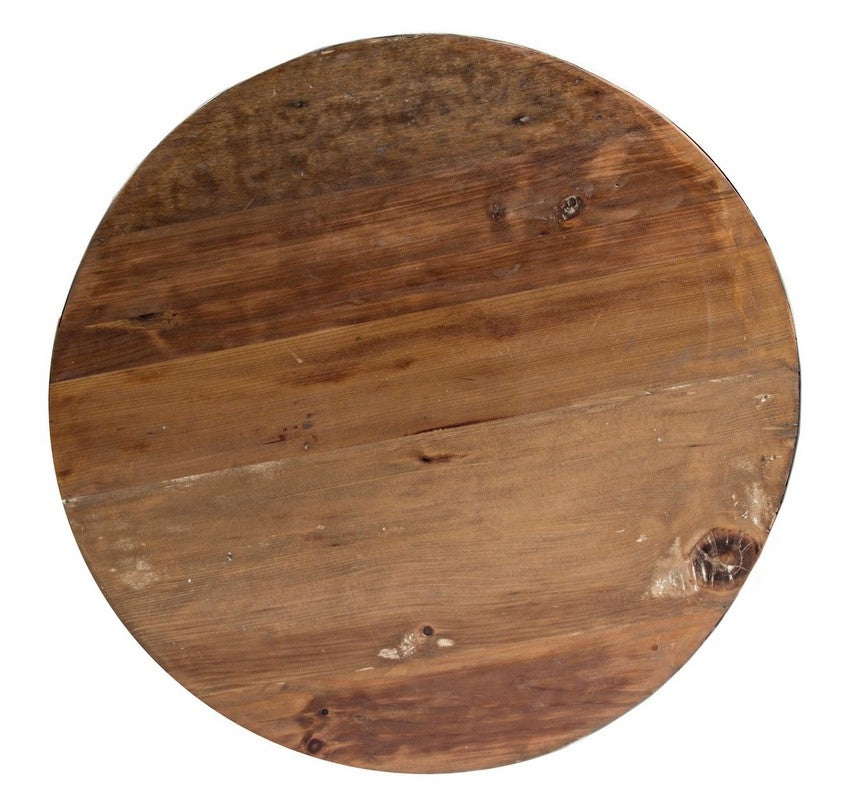 Tavolino in legno riciclato LANCASTER D70-D90 Bianco - Bizzotto