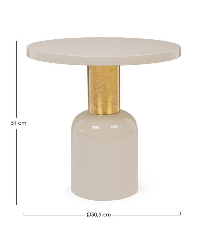 Tavolino da caffè NALIMA crema D50.5 - Bizzotto