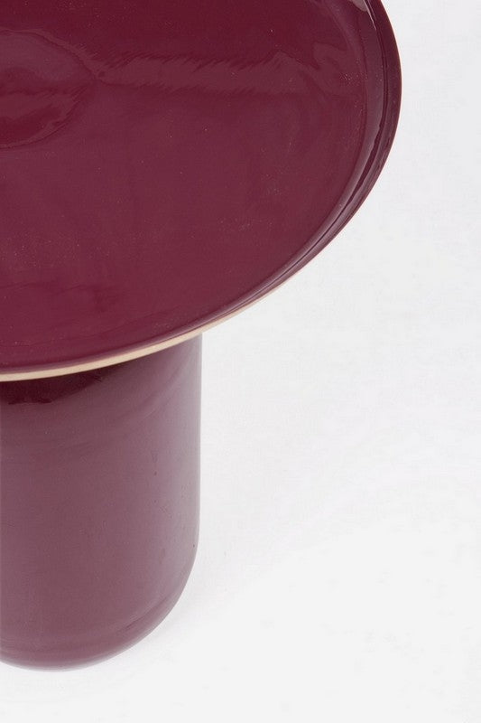 Tavolino da caffè NALIMA burgundy D40.5 - Bizzotto