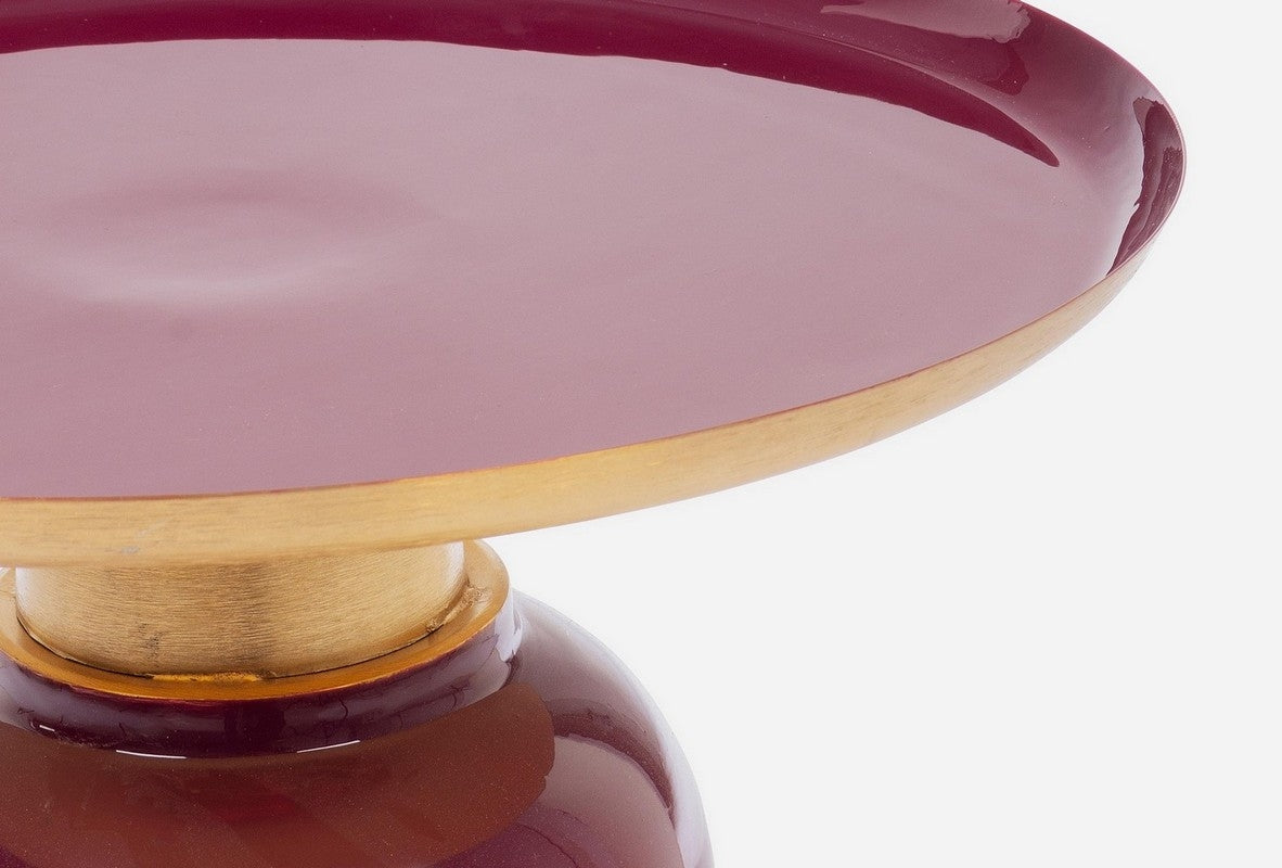 Tavolino da caffè NALIMA burgundy D40.5 - Bizzotto