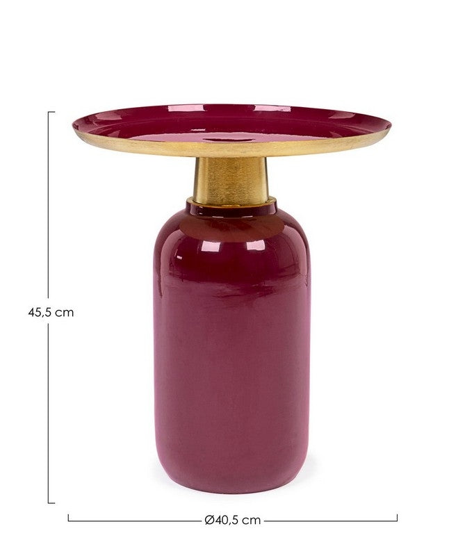 Tavolino da caffè NALIMA burgundy D40.5 - Bizzotto