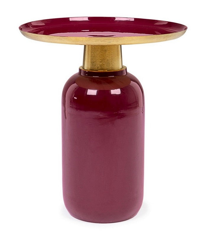 Tavolino da caffè NALIMA burgundy D40.5 - Bizzotto