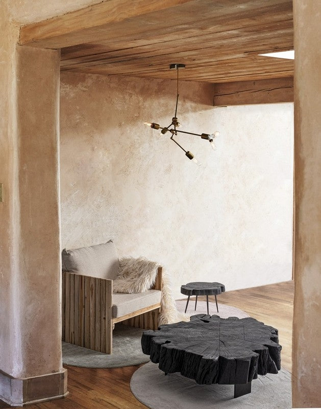 Tavolino in legno nero KEVAL - Bizzotto