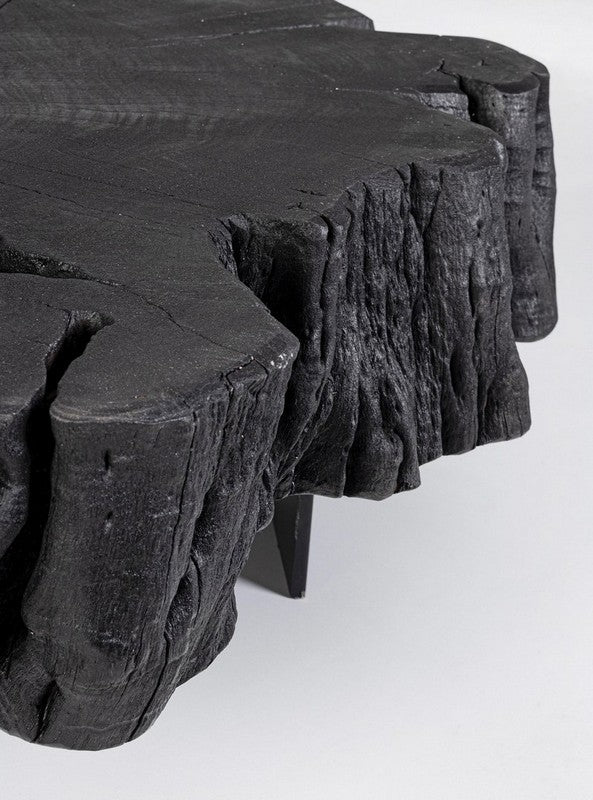 Tavolino in legno nero KEVAL - Bizzotto