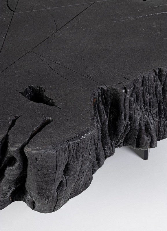Tavolino in legno nero KEVAL - Bizzotto