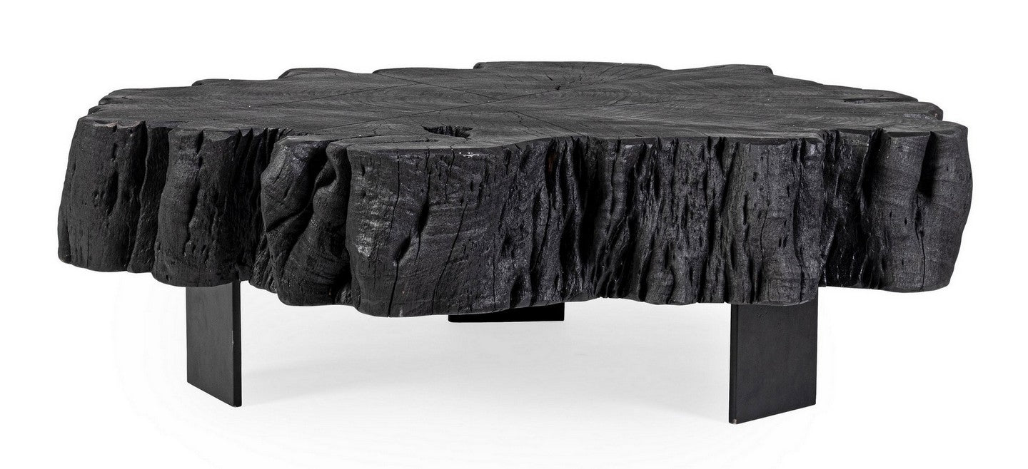 Tavolino in legno nero KEVAL - Bizzotto