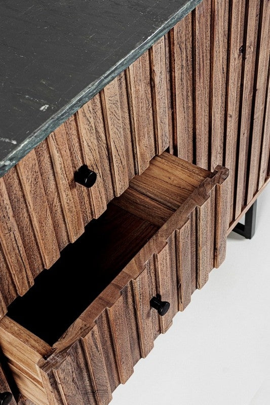 Credenza in legno 3 cassetti NORFOLK - Bizzotto