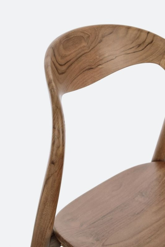 Sedia MILEY naturale/nero - Bizzotto