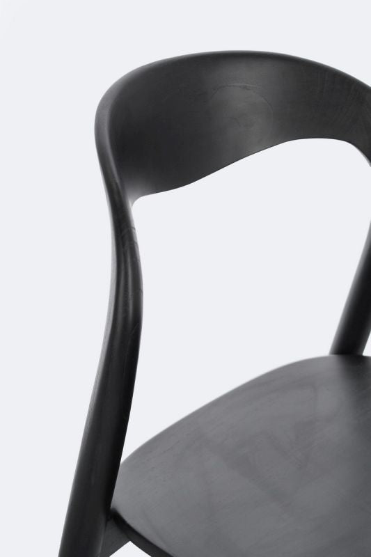 Sedia MILEY naturale/nero - Bizzotto