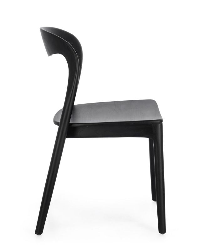 Sedia MILEY naturale/nero - Bizzotto
