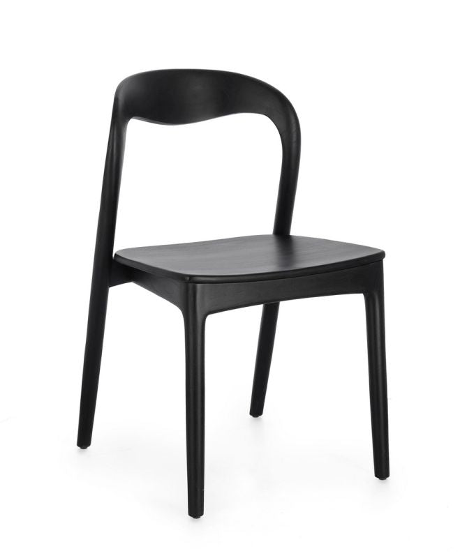 Sedia MILEY naturale/nero - Bizzotto