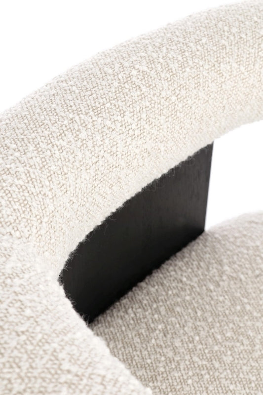 Sedia effetto bouclé AGAPE - Bizzotto