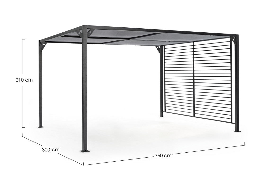 Gazebo in alluminio 3X3.6 NOAH - Bizzotto