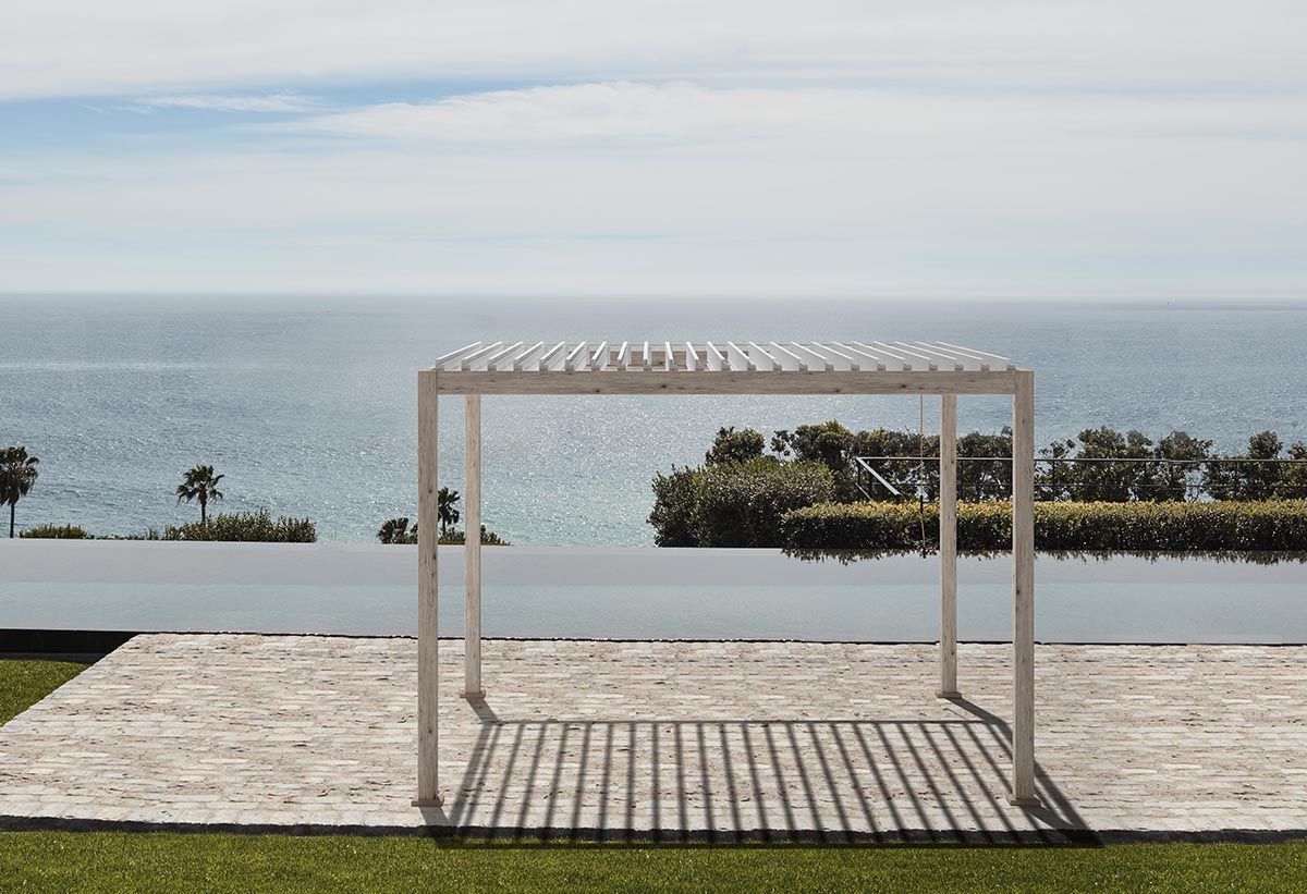 Pergola OCEAN 3.6X6 rustic-bianco - BIZZOTTO