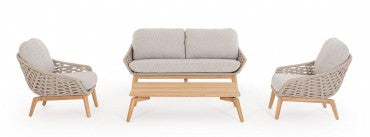 Divano 2/3 posti beige TAMIRES - Bizzotto