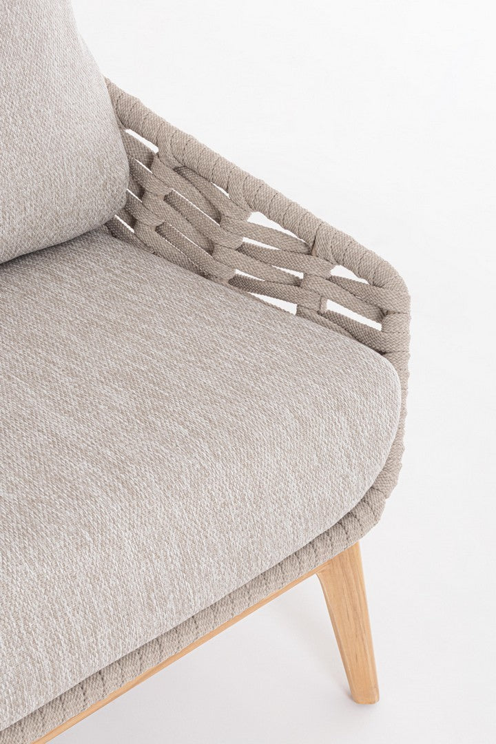 Divano 2/3 posti beige TAMIRES - Bizzotto
