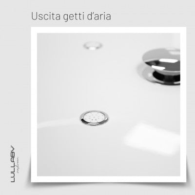 Vasca PALAO AIR parete idromassaggio luce LED - Lullaby