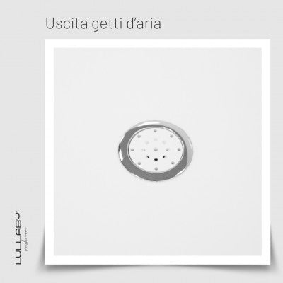 Vasca PALAO AIR parete idromassaggio luce LED - Lullaby