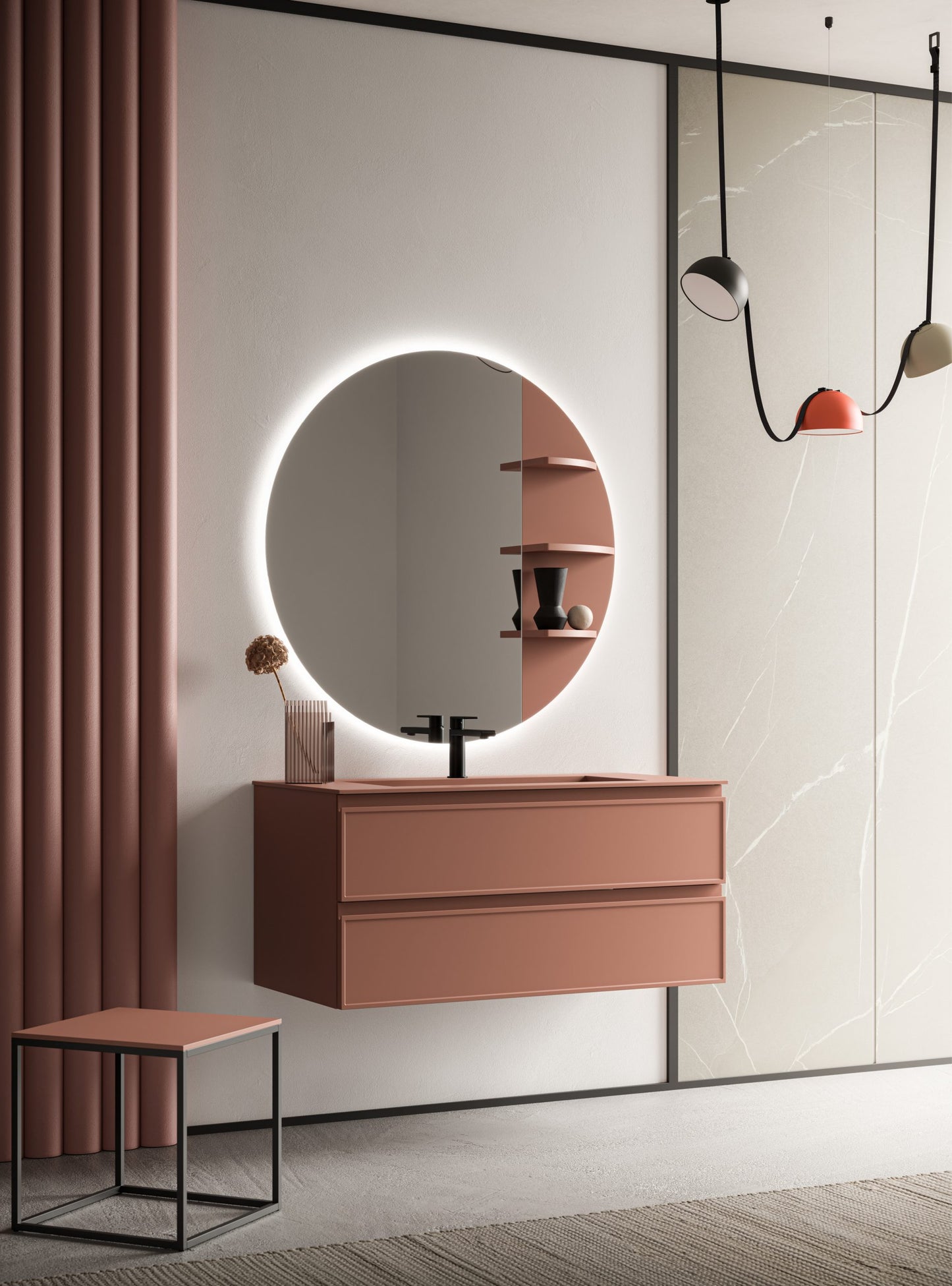 Mobile bagno DECOR tank pink - Arbi