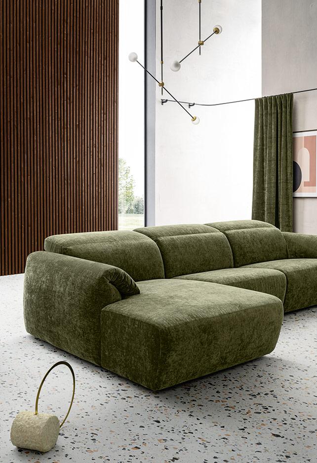 Divano GLOVE comp. Midi chaise longue - Felis