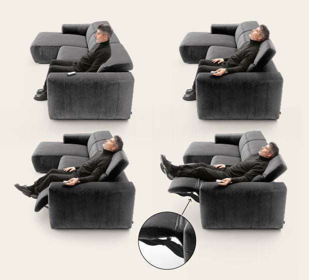 Divano GLOVE comp. Midi chaise longue - Felis