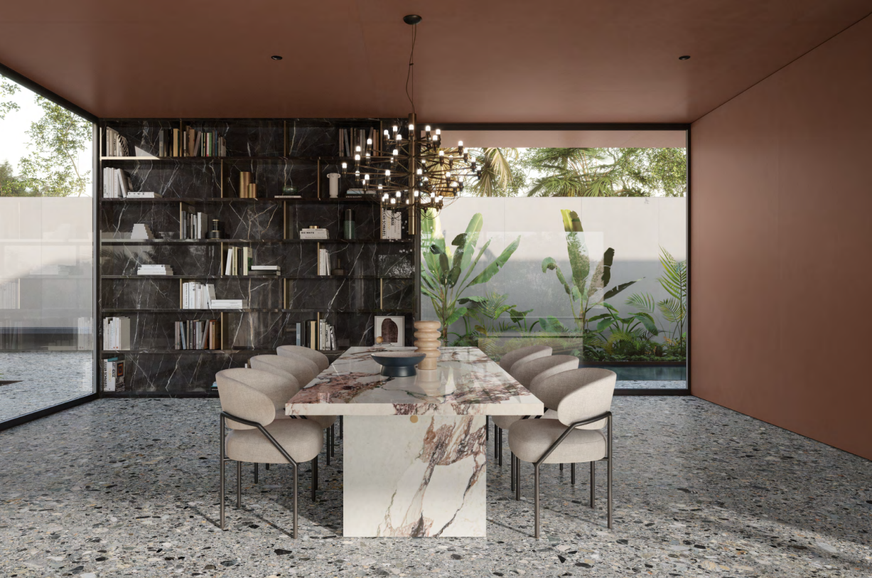 Pavimento Calacatta Black MARBLE Charm Experience - Ceramica ITALGRANITI