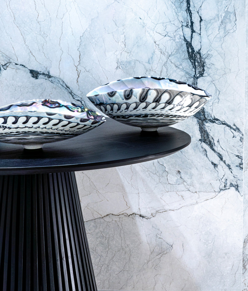 Lavabo in vetro Murano Casanova Ossido Blu - Cipì