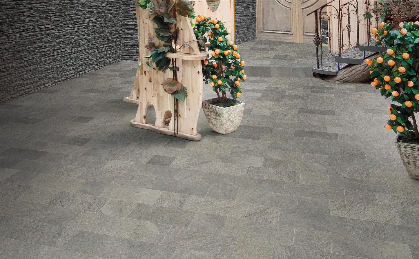 Pavimento esterno gres effetto pietra ITALIAN STONES - Savoia Italia