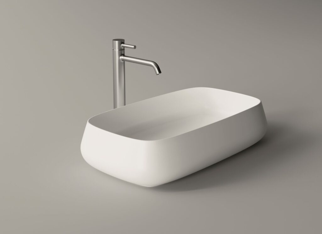 Lavabo Nur bianco lucido 60×35 - Ceramica ALICE