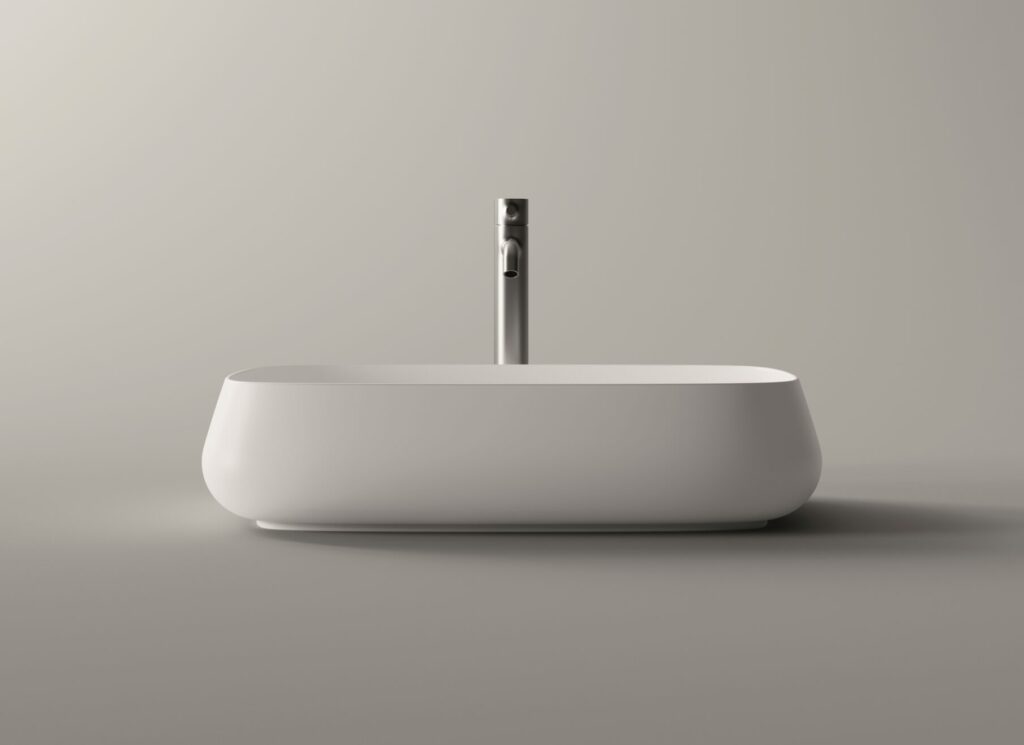 Lavabo Nur bianco lucido 60×35 - Ceramica ALICE