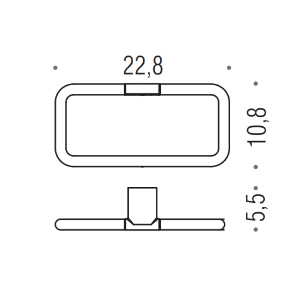 Porta salvietta ad anello MINI B4031 - Colombo Design