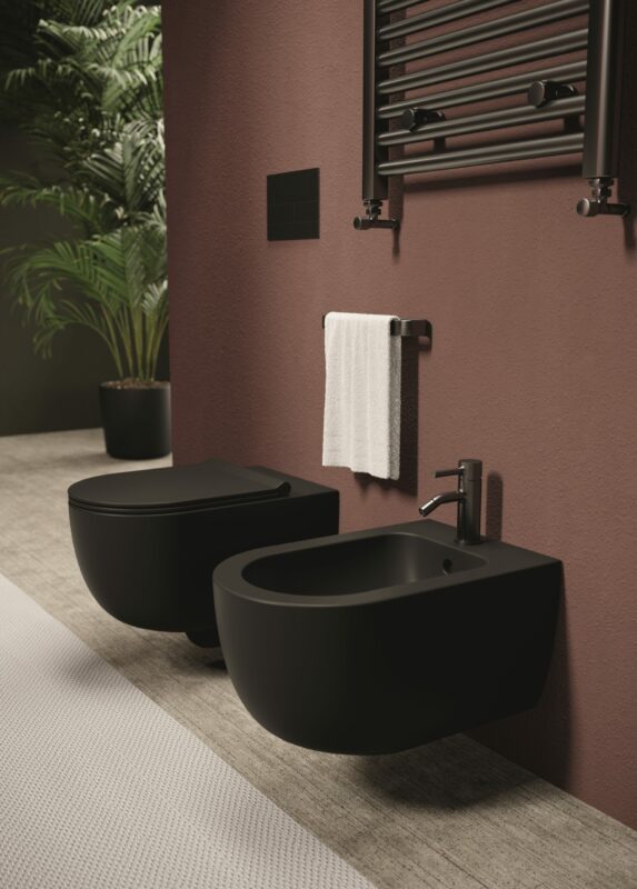 Bidet sospeso UNICA 55 monoforo in ceramica - Ceramica ALICE
