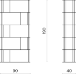 Libreria verticale MOLIÈRE - Capodarte