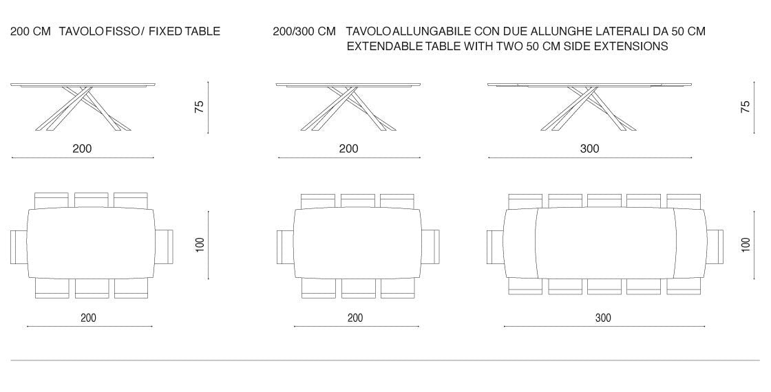 Tavolo fisso/allungabile Floyd - Capodarte