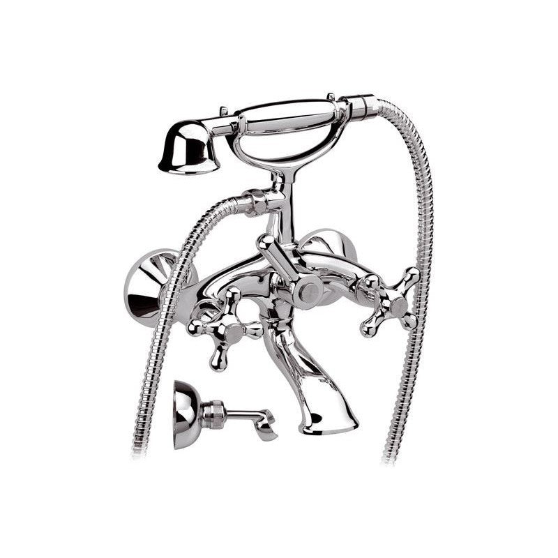 Gruppo vasca esterno con flessibile e doccia duplex Revival V4101UK - Rubinetterie DANIEL
