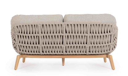 Divano 2/3 posti beige TAMIRES - Bizzotto