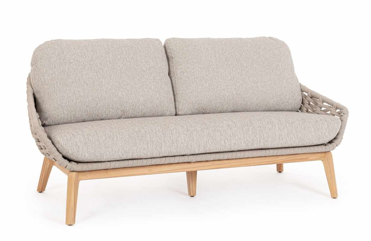 Divano 2/3 posti beige TAMIRES - Bizzotto