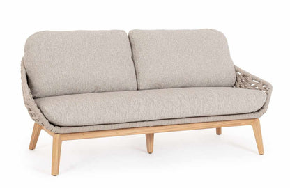 Divano 2/3 posti beige TAMIRES - Bizzotto