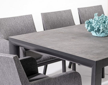 Tavolo in alluminio bianco JX11 MASON - Bizzotto