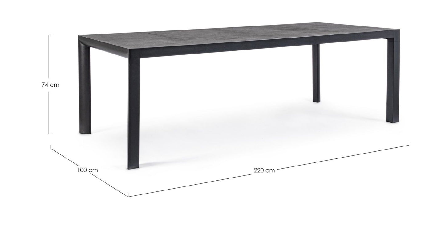 Tavolo in alluminio bianco JX11 MASON - Bizzotto